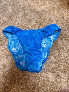 Women's Blue Bikini Bottom - Classic Swim Brief